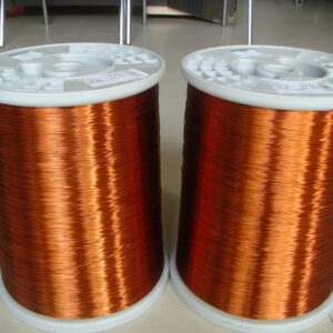 Enameled copper clad aluminum wire