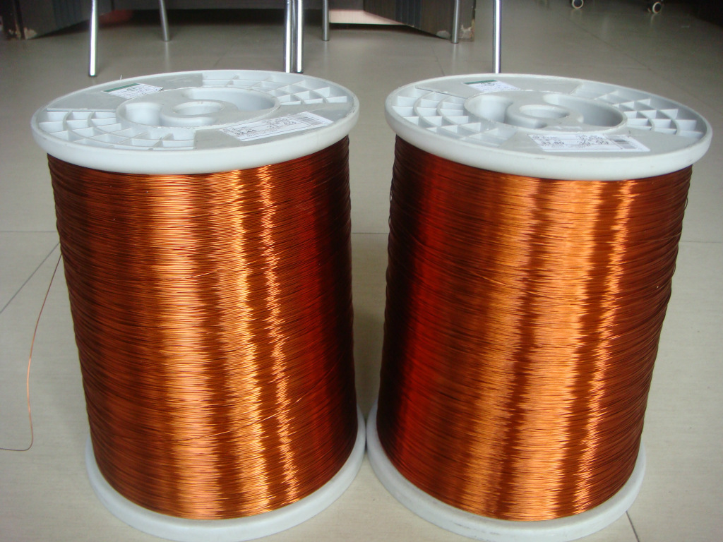 Enameled copper clad aluminum wire